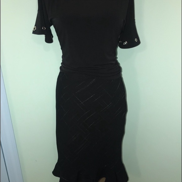 Michele vintage pinup mermaid style ruffle bottom skirt - Picture 4 of 7